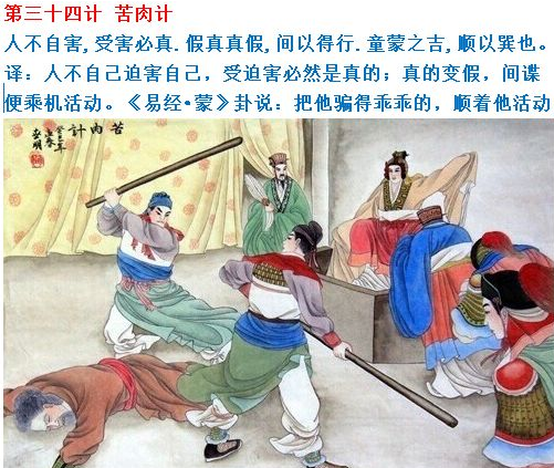 三十六计有哪些 三十六计败战计·苦肉计