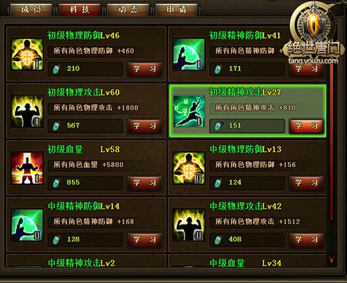 绝世唐门-宗门科技