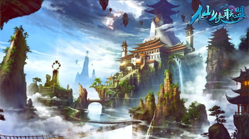图1：《仙侠联盟》精美游戏场景截图