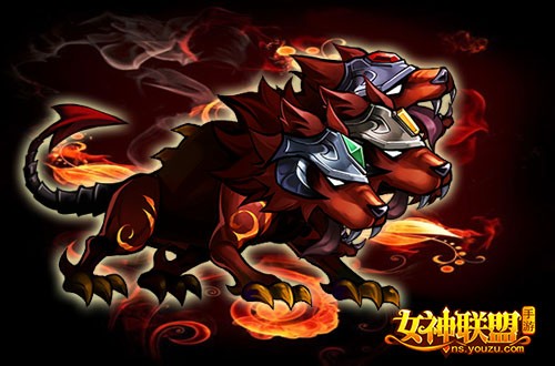 《女神联盟》手游 地狱三头犬 Q版原画