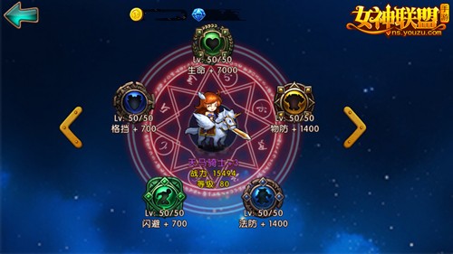 女神联盟手游天马骑士符文加成