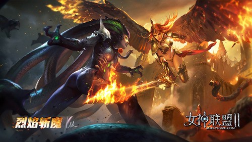 《女神联盟Ⅱ》 大师王磊绘制海报