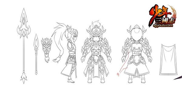 少年三国志赵云手办分解图